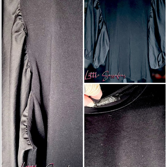 🌺Cotton blouse w/ puffed sleeves from Boo Hoo - Picture 3 of 4